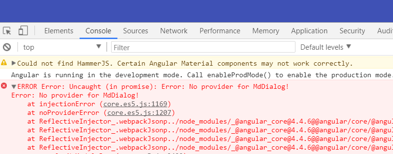 api dialog_获取错误提示