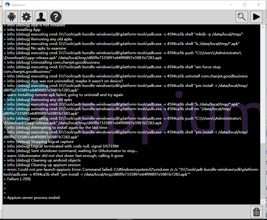这个是什么，为啥我开启appium是这个？