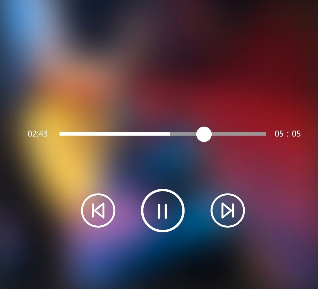 我想问一下如何让进度条随白色圆点一起移动