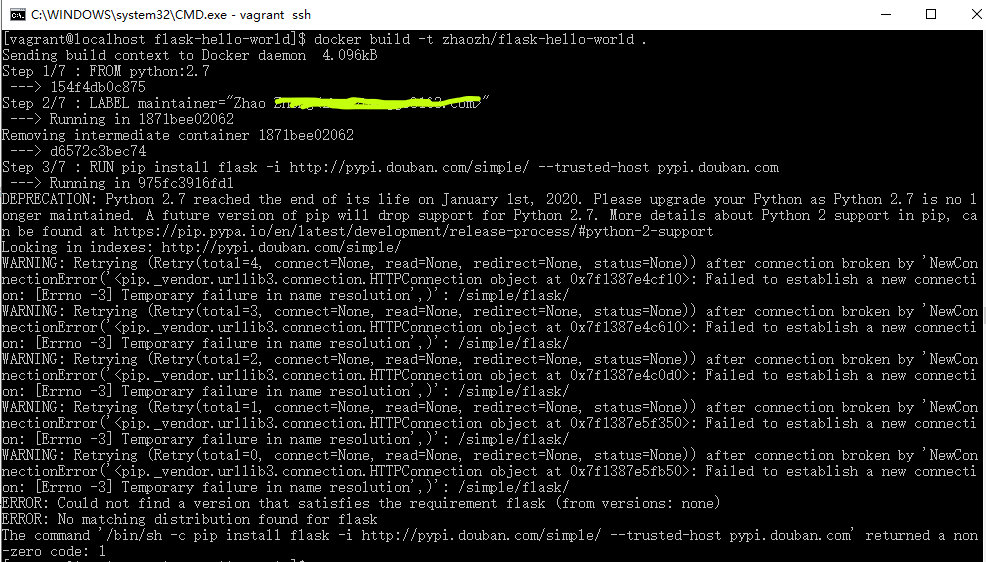 无法创建出image