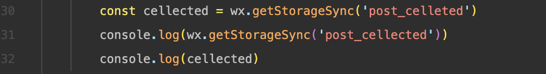 两个console.log获取缓存时可以正确显示{1:true} 赋值后的console.log 是一个空行)