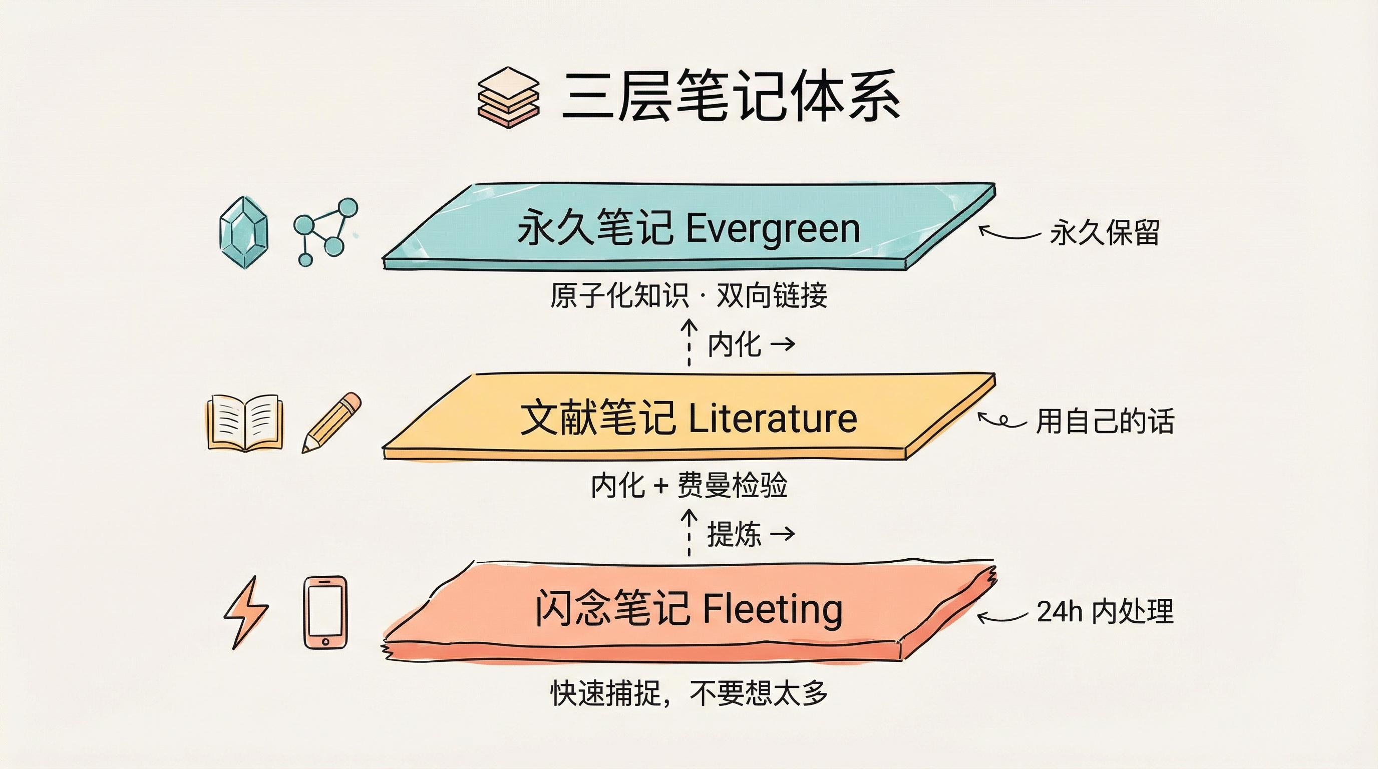 三层笔记架构图
