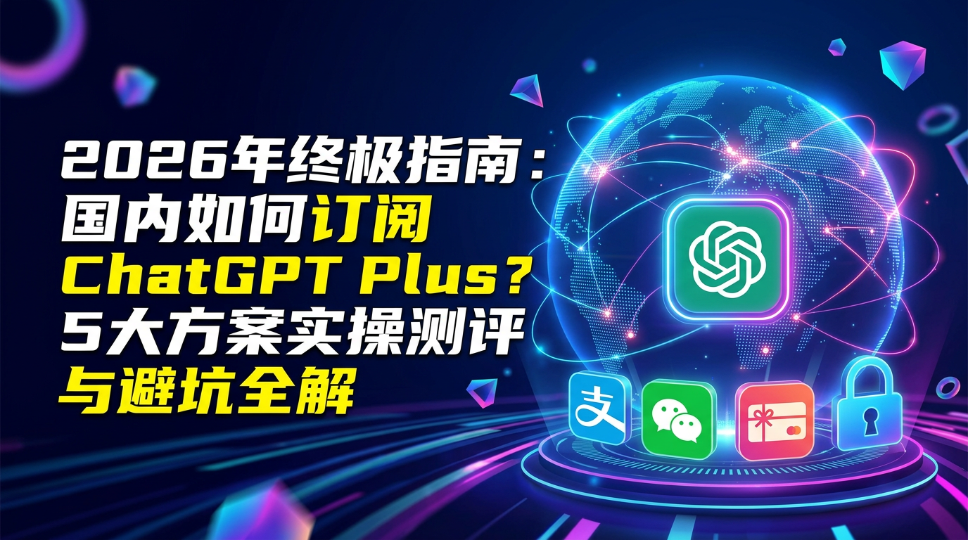 ChatGPT Plus充值指南示意图
