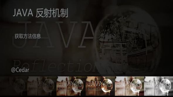Java 获取方法信息