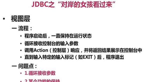 JDBC实战---搭建视图层（下）