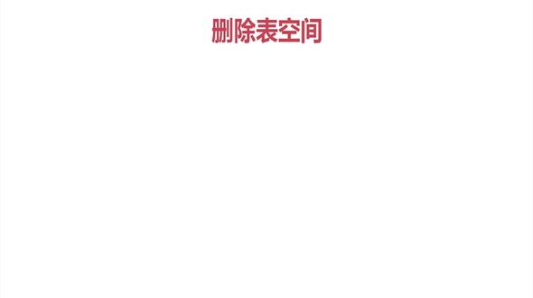 Oracle用户和表空间之删除表空间