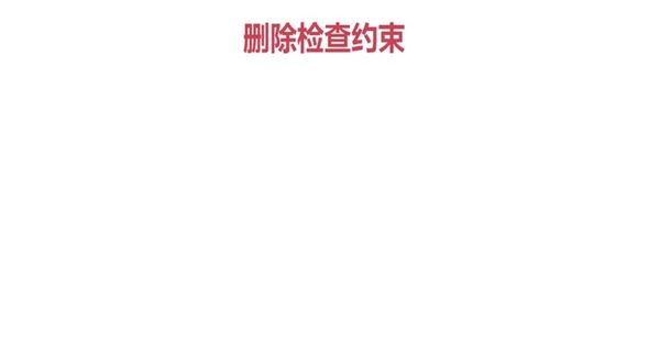 Oracle 删除检查约束