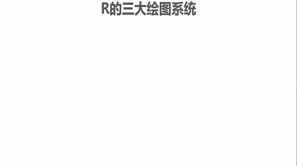 R语言  三大绘图系统简介