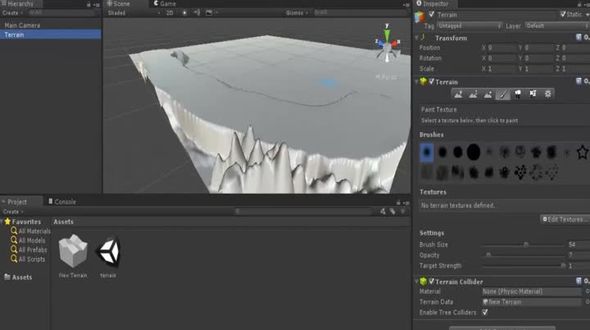 Unity 3D 地形中素材的导入和设置