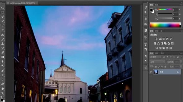 分层云彩 - 简单闪电效果