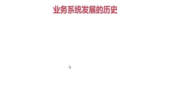 业务系统发展的历史