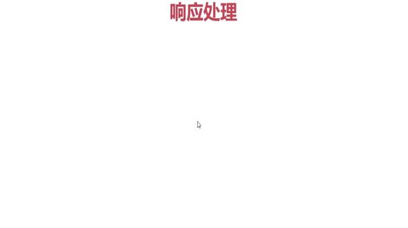 响应处理