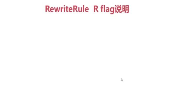 rewrite_rule_R标签