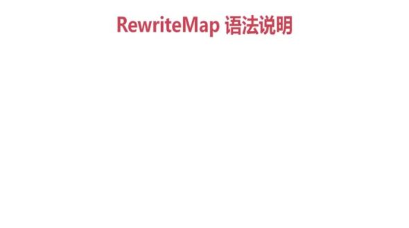 RewriteMap语法和示例
