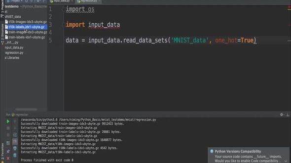 TensorFlow结合mnist进行线性模型训练（2）