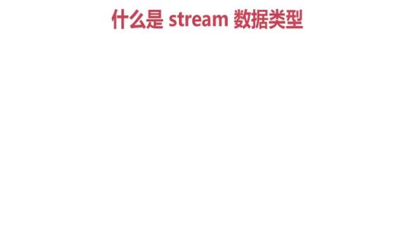 stream数据类型概述