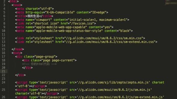 前端基础页面开发