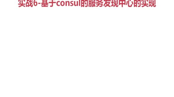 服务发现之consul实战【纸上得来终觉浅，绝知此事要躬行】