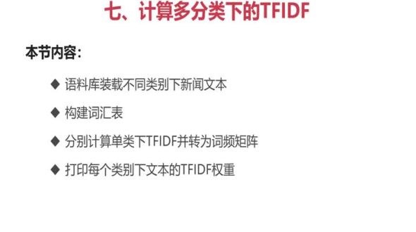 slearn计算多分类下的TFIDF