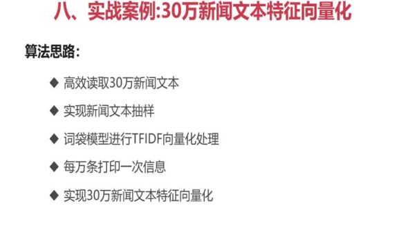 30万新闻文本特征向量化