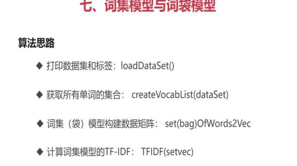 词集模型-获取词列表