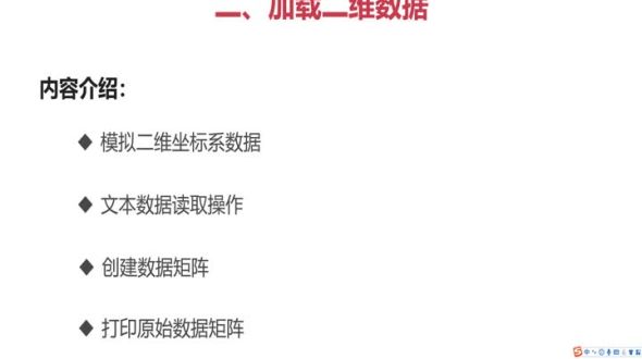 加载二维坐标系数据