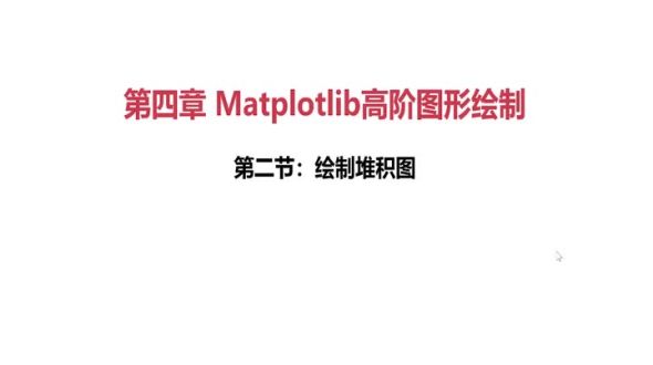 堆积图绘制