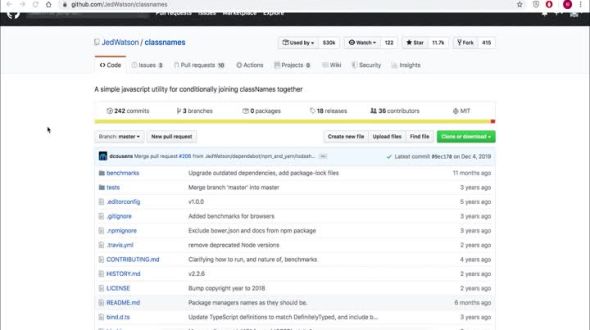 classnames基础组件介绍