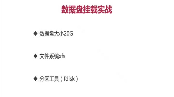 linux 格式化磁盘以及挂载