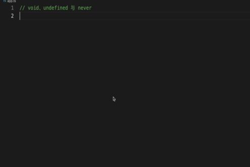 void、undefined 与 Never