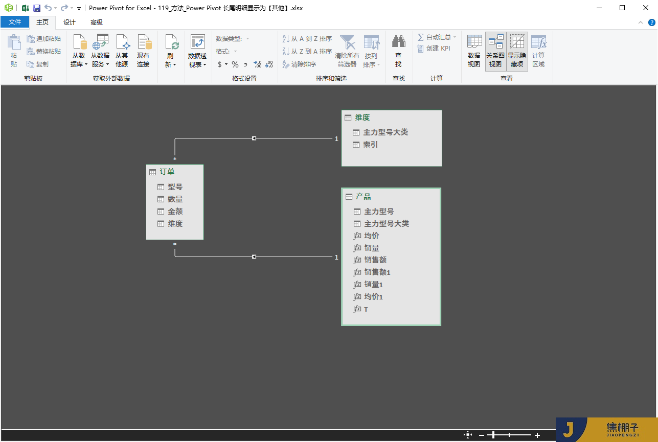 119_Power Pivot 长尾明细显示为【其他】