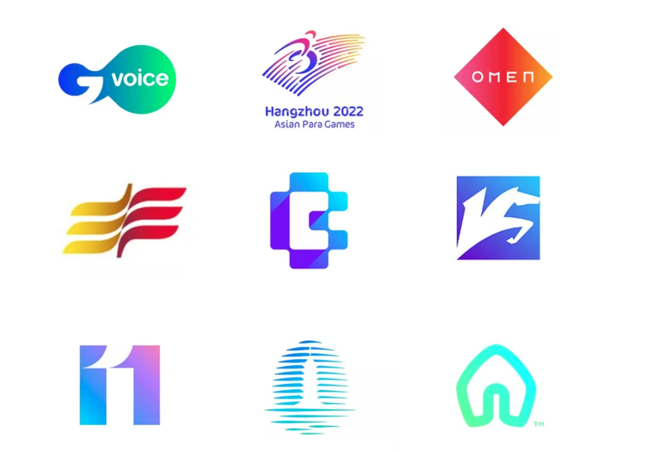 新潮渐变色logo设计技巧和创意方式