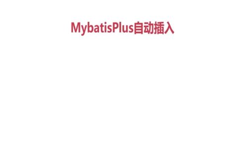 MybatisPlus字段自动注入