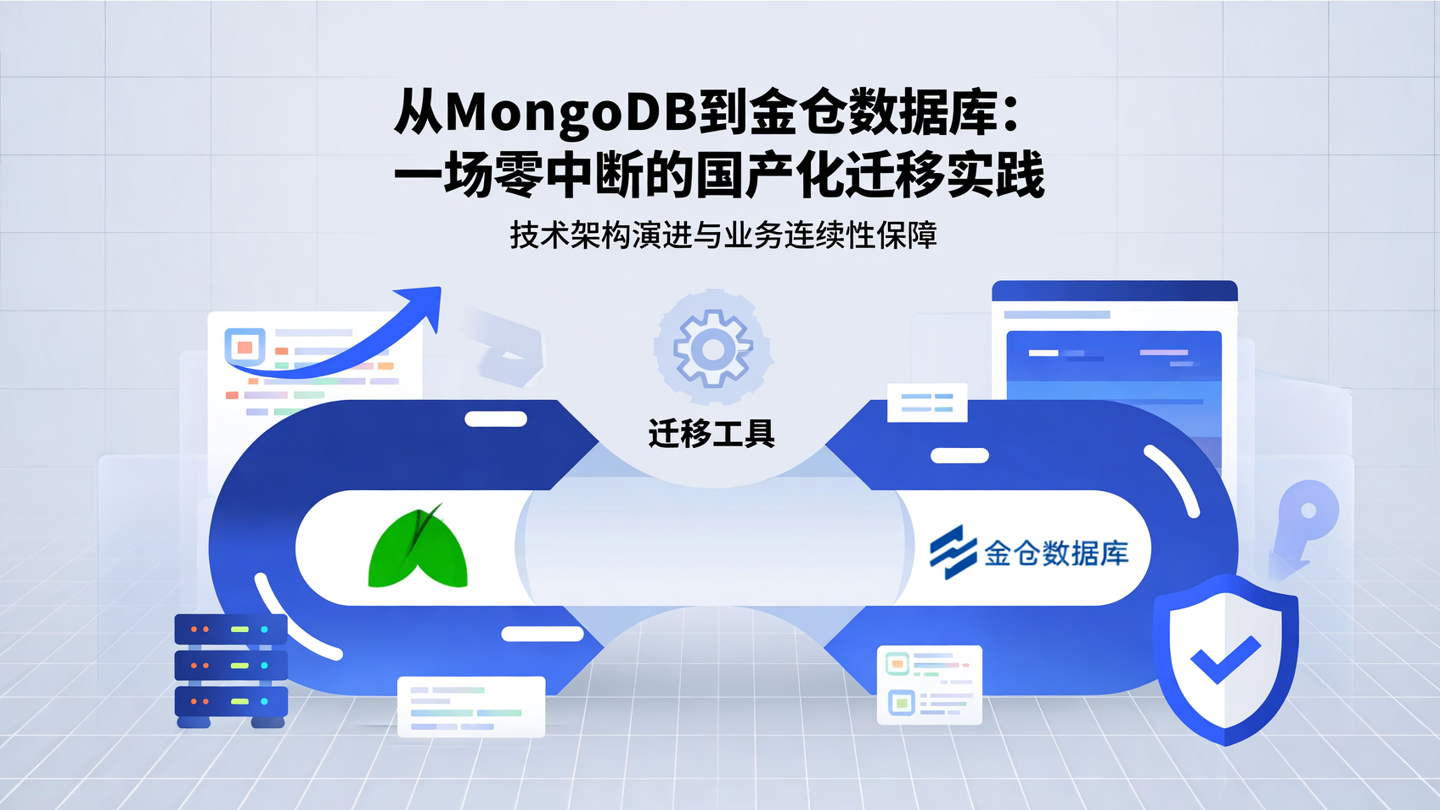 金仓平替MongoDB实现平稳迁移