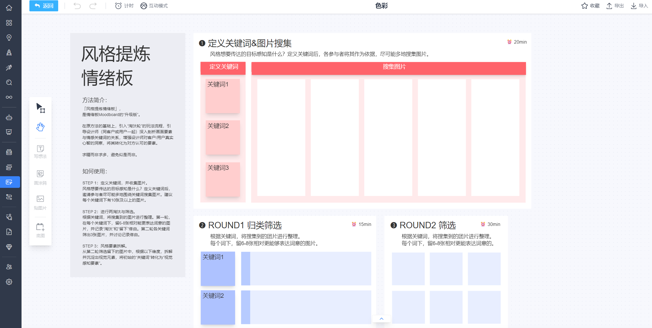 禅道协作白板-创意发散