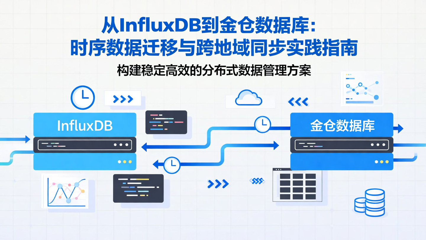金仓数据库平替InfluxDB架构对比图