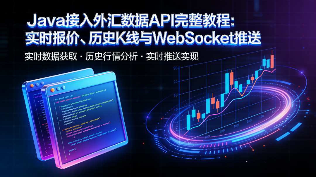 Java 接入外汇数据 API 完整教程:实时报价、历史 K 线与 WebSocket 推送
